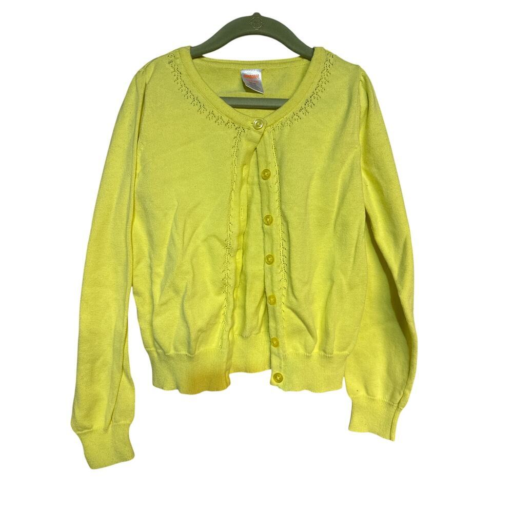 Gymboree cardigan sweater - yellow - size LARGE 10/12